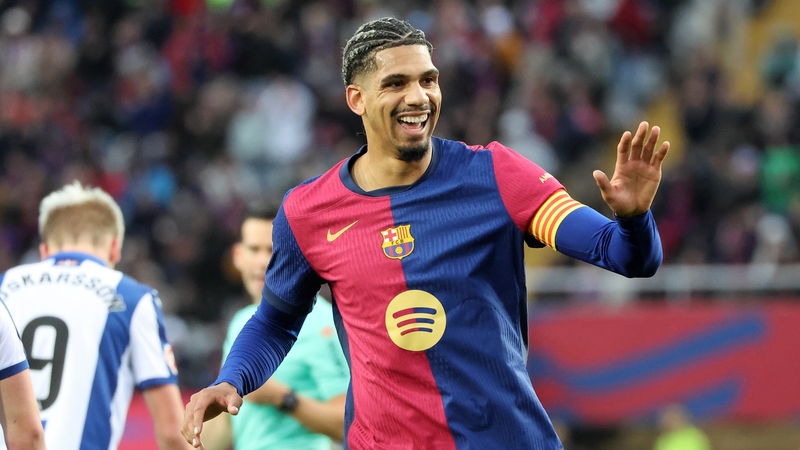 Barca defender Ronald Araujo was among those on the scoresheet