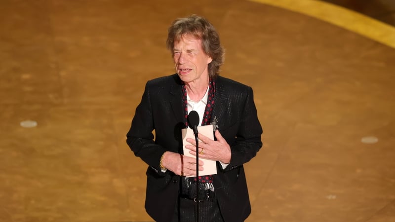 Mick Jagger at the 97th Oscars on Sunday in LA