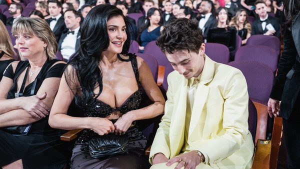 Timothée Chalamet and Kylie Jenner at the Oscars