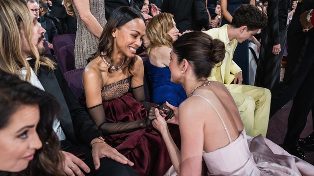 Zoe Saldana, Monica Barbaro