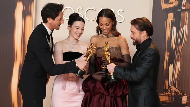 Adrien Brody, Mikey Madison, Zoe Saldana, Kieran Culkin