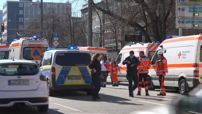 Armed police shut down Mannheim city centre