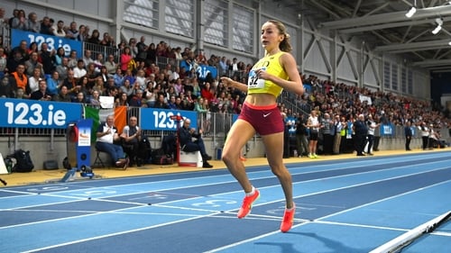 Sarah Healy broke the championship record in both the heats and finals of the Irish Indoors last month