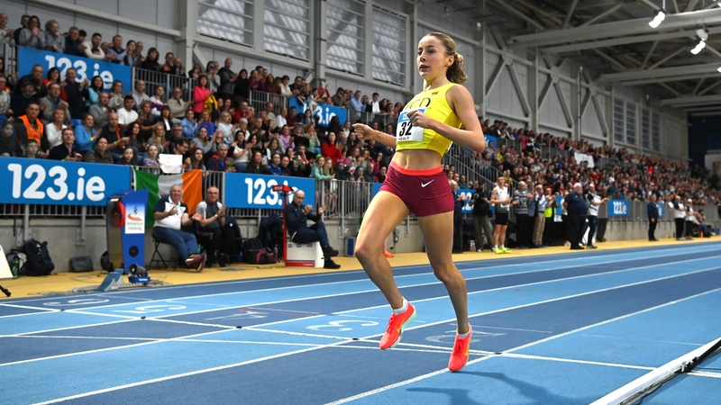 Sarah Healy broke the championship record in both the heats and finals of the Irish Indoors last month