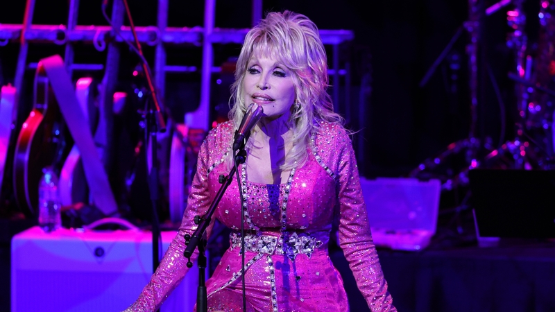 Dolly Parton (pictured in Nashville, Tennessee in October 2021) - "Carl and I spent many wonderful years together"