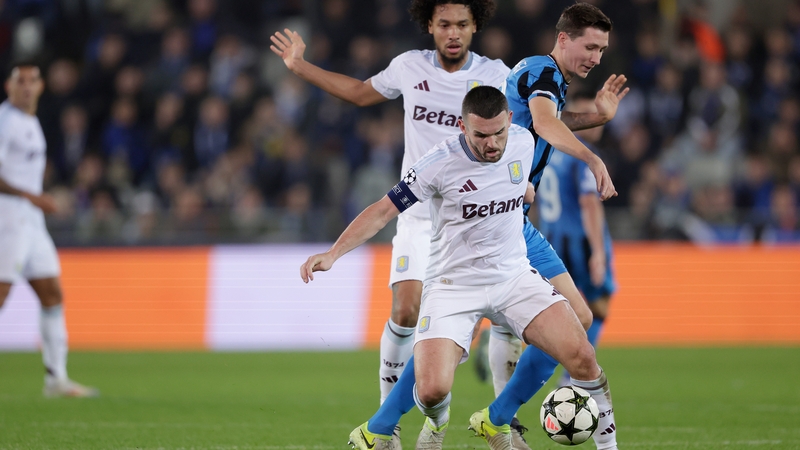 John McGinn in action against Club Brugge last November