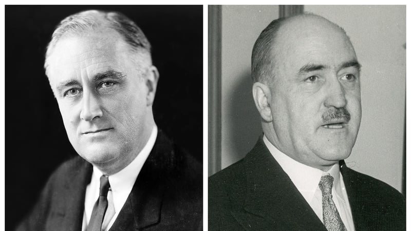 Why did dinner plates go flying when Irish minister Frank Aiken visited US president Franklin D Roosevelt. in the White House in 1941?