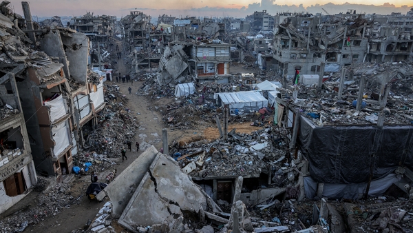 Destroyed buildings in Jabalia in northern Gaza
