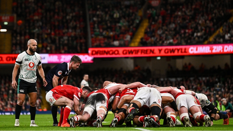 Ireland conceded four scrum penalties against Wales