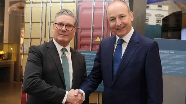 The Taoiseach Micheál Martin spoke with the British Prime Minister Keir Starmer by phone this afternoon (file pic)