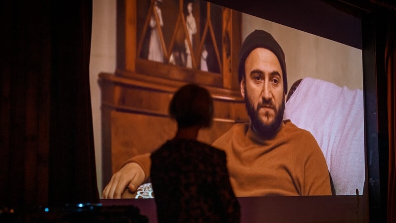 Screening work by emerging talent at the 2024 EDAs in The Sugar Club, Dublin