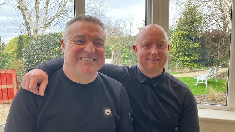 Richard Loughnane, left, and James Gleeson will lead a 'social sober hike' in the Slieve Bloom mountains
