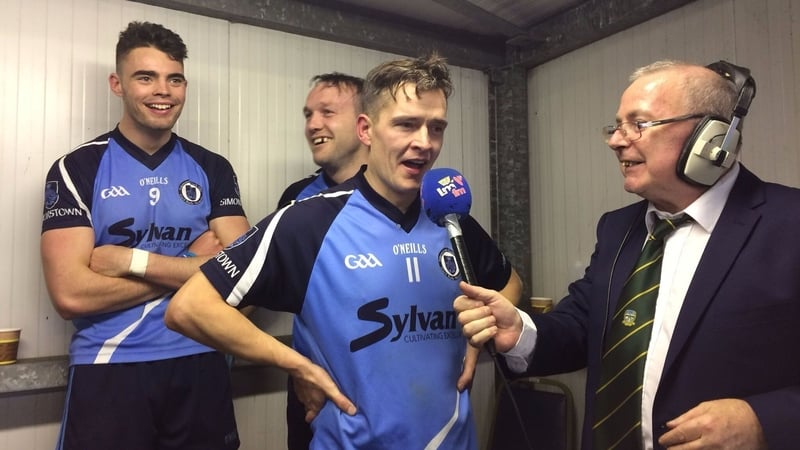 Brendan Cummins interviewing Séamus Kenny, a former Meath captain, in 2016