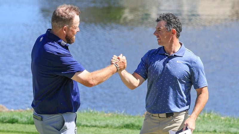 The two Irish players will tee off together