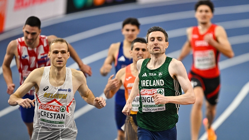 Mark English on his way to finishing third