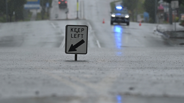 Sections of Newmarket Road are flooded in Brisbane