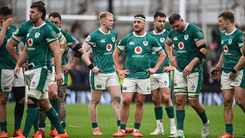 Ireland's players react after the final whistle
