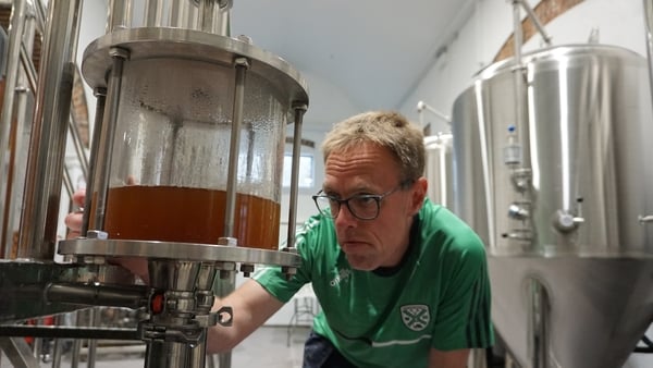 David Walsh-Kemmis checks for consistency in his crops processing.