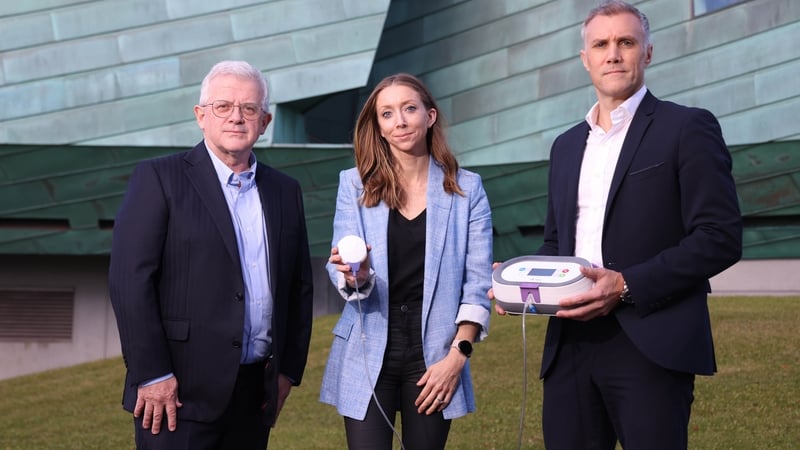 Gerard Ryan, board member of SymPhysis Medical; Michelle Tierney, co-founder & chief scientific officer and Tim Jones, co-founder & CEO of SymPhysis Medical