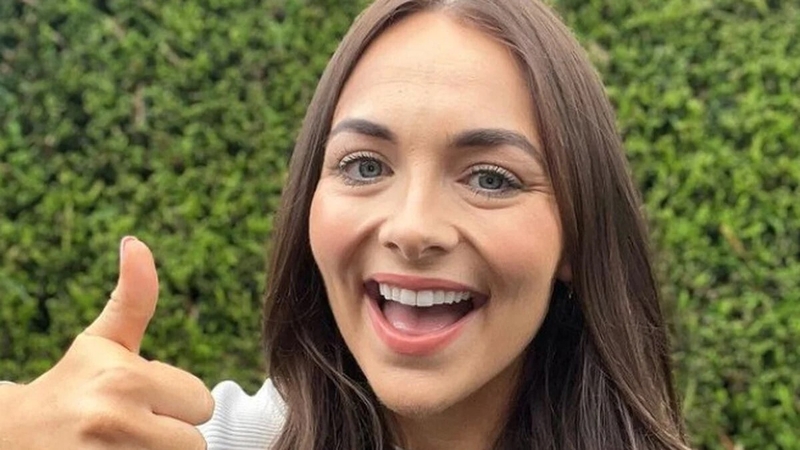 Kayleigh Trappe - fábharach don teanga, ina aoí ar Upfront aréir.