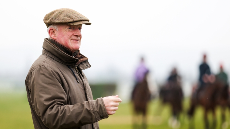 Willie Mullins at Prestbury Park this morning