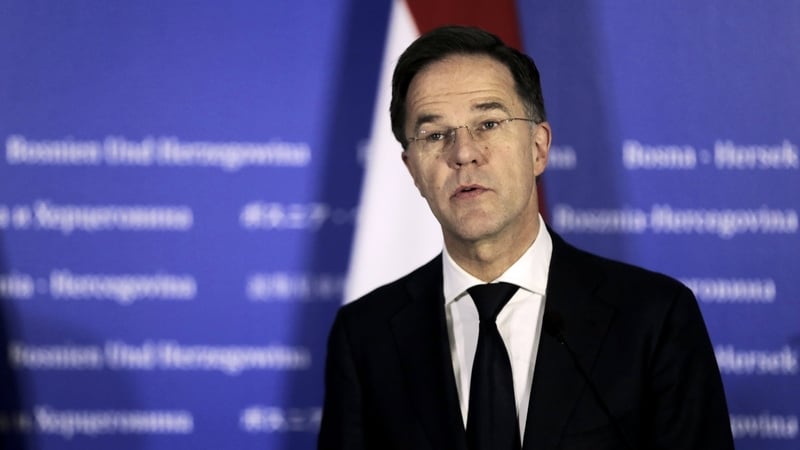 NATO Secretary-General Mark Rutte said the organisation would not allow the 'hard-won peace' in Bosnia to be jeopardised
