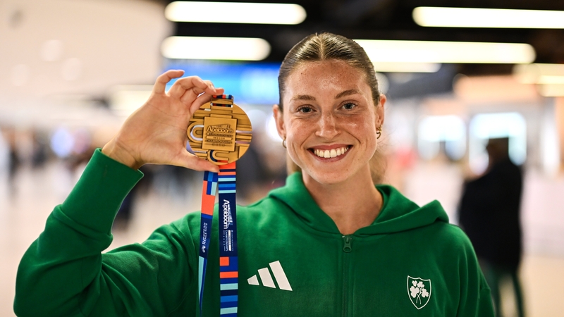 Kate O'Connor in Dublin Airport this morning