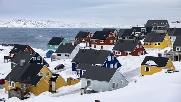 A general view of a residential area of Greenland's capital Nuuk. Photo: Odd Andersen/AFP