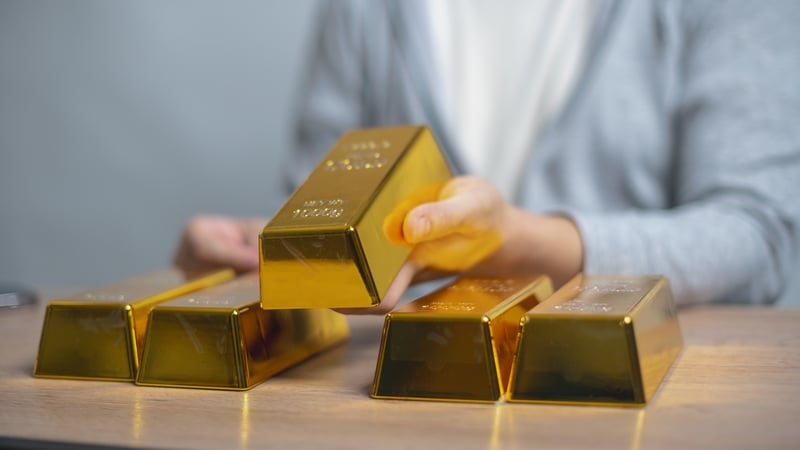 'Gold was trading around $2,900 for most of February and into March, up from $2,600 at the start of the year'. Photo: Getty Images