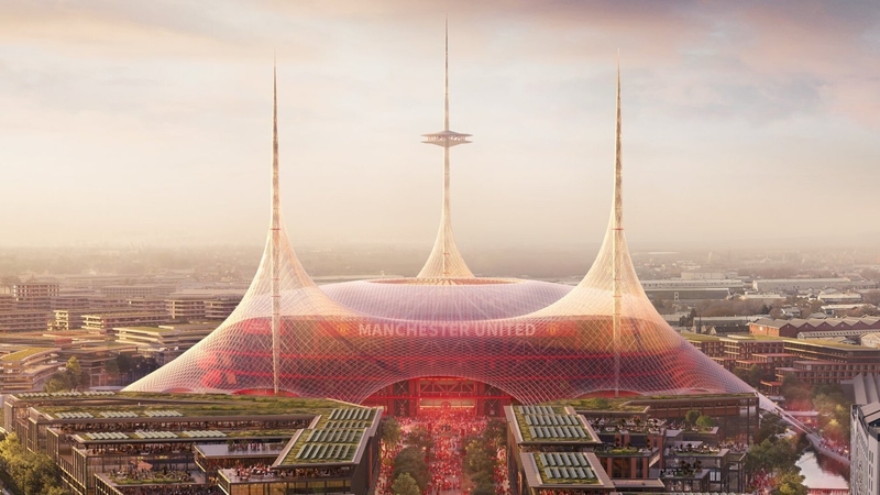 The proposed new stadium for Manchester United