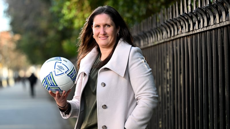The FAI's head of women and girls football Hannah Dingley ahead of the launch of her action plan