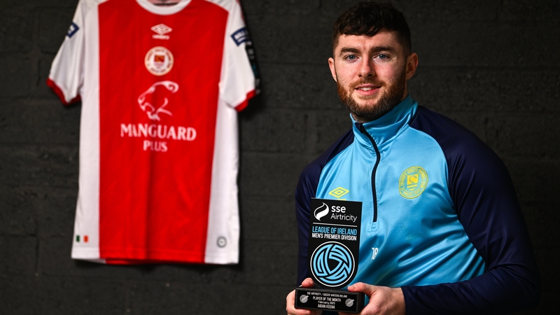 Aidan Keena picked up his third player of the month award