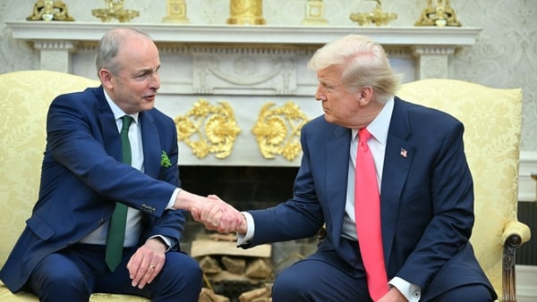 Taoiseach Micheál Martin last met Donald Trump in the Oval Office on 12 March 2025