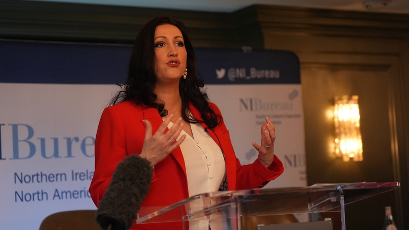 Emma Little-Pengelly spoke at the NI Bureau breakfast in Washington DC