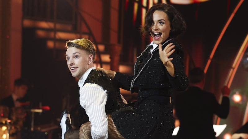 Kayleigh Trappe with her professional dance partner Ervinas Merfeldas - "We couldn't have asked for a better group. Honestly, we've just been so close" Photo: Kyran O'Brien