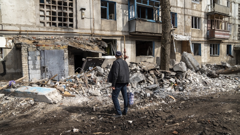 Volunteers have been evacuating citizens from Kostiantynivka, Ukraine as Russia continue to make advances on the frontline
