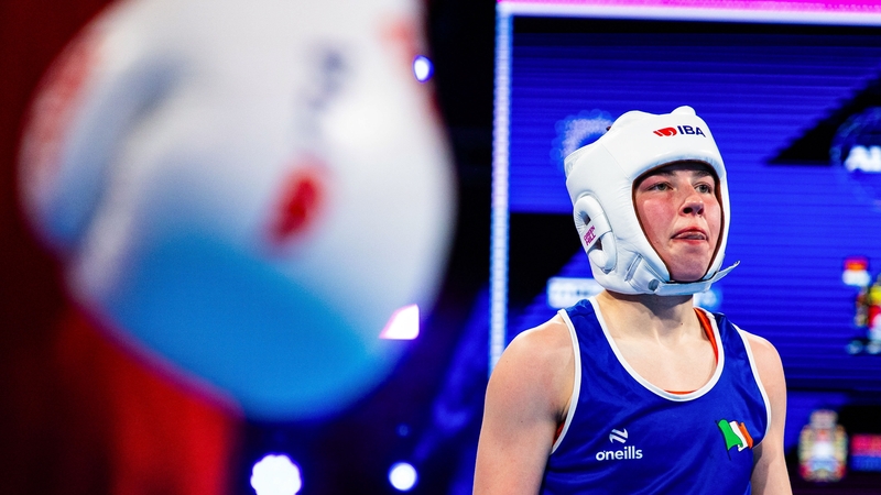 Lisa O'Rourke in quarter-final action in Serbia