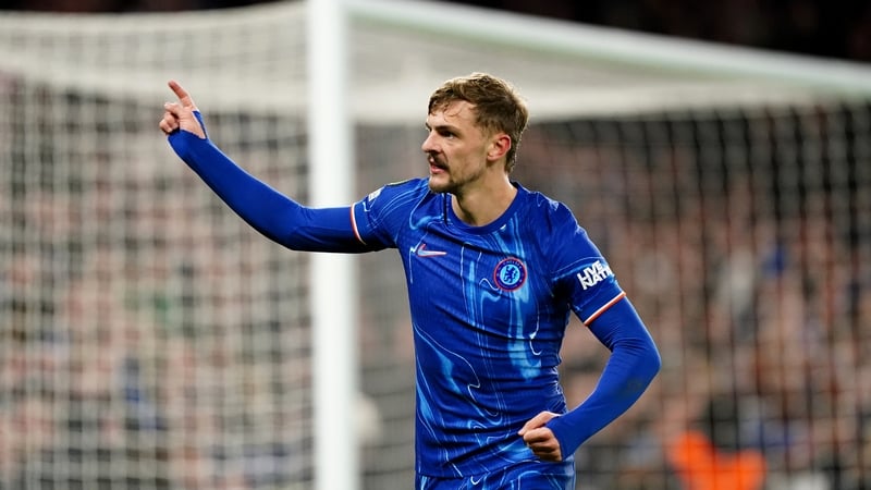 Chelsea's Kiernan Dewsbury-Hall celebrates