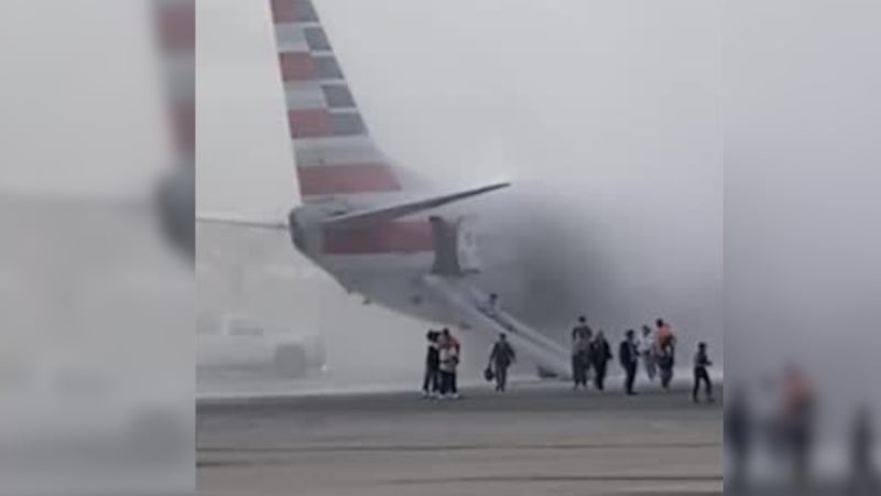 The plane caught fire after it diverted to land in Denver