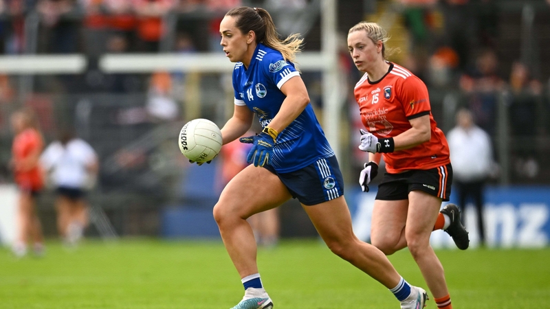 Aishling Sheridan in championship action for Cavan against Armagh in 2023