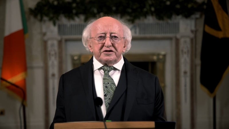 President Michael D Higgins said he wanted to reflect on the 'themes' of his time in Áras an Uachtaráin over the last 14 years