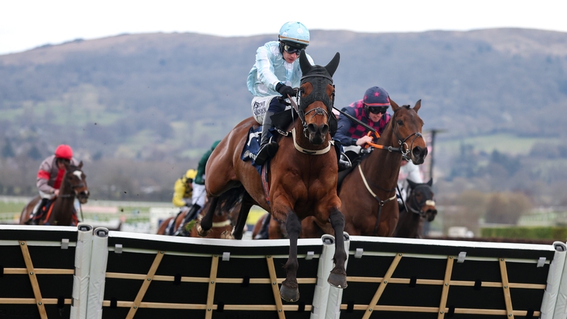 Kargese, with Paul Townend up, jumps the last