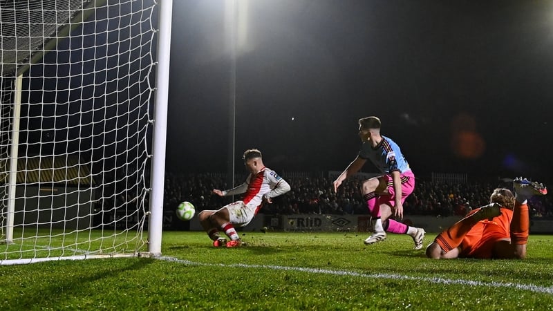 Mason Melia scores from close range for the home side