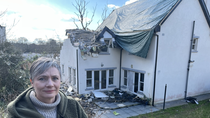 Maura Adshead said her home was completely destroyed when gusts from Storm Éowyn caused a tree to fall on it