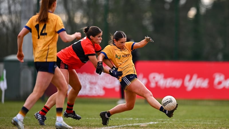 Clodagh Lohan of DCU Dóchas Éireann scores her side's first goal