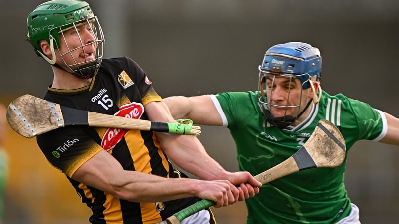 Martin Keoghan (L) scored seven of Kilkenny's total from play