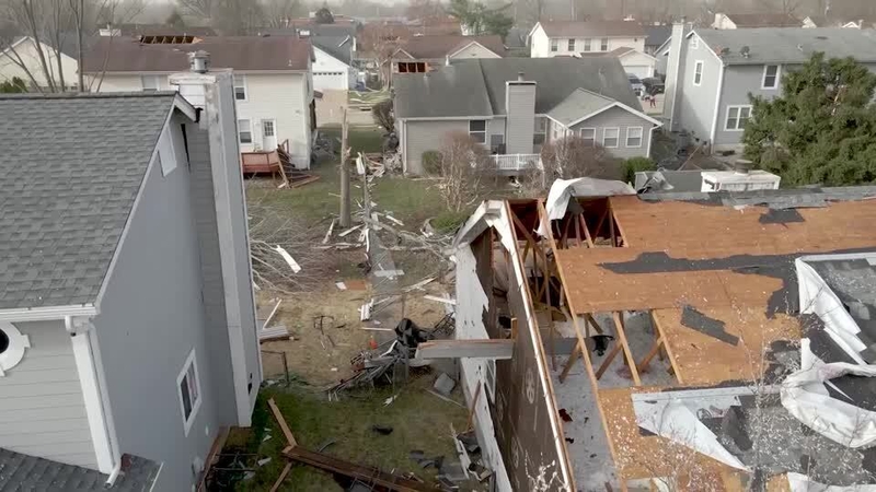 Two of the tornado deaths occurred in southern Missouri in the Bakersfield area of Ozark County, about 434km southeast of Kansas City