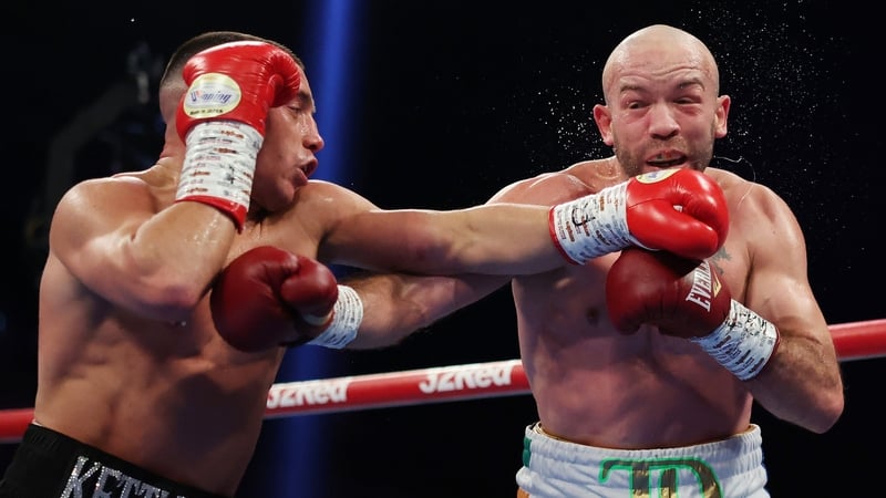 TJ Doheny (R) battled gamely but was eventually beaten