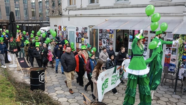Yesterday's St Patrick's parade in the central Polish city of Łódź (Courtesy: Artur Kraszewski/Off Piotrkowska Center)