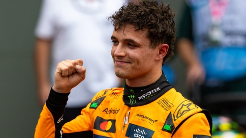 Lando Norris took the chequered flag just 0.8 seconds clear of world champion Max Verstappen